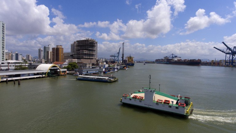 MTur mapeia rotas que receberão desenvolvimento turístico Ferry Boat em Itajaí, Santa Catarina. Crédito Renato SoaresMTUR