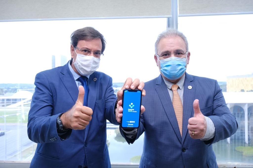 MTur e Ministério da Saúde firmam parceria por Passaporte de Vacinação 1 Gilson Machado Neto e Marcelo Qureiroga, ministros do Turismo e da Saúde, respectivamente
