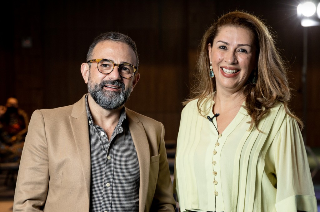 Geninho Góes e Margot Rosenbrock Libório, CEO da BNT Mercosul e presidente do Balneário Camboriú CVB