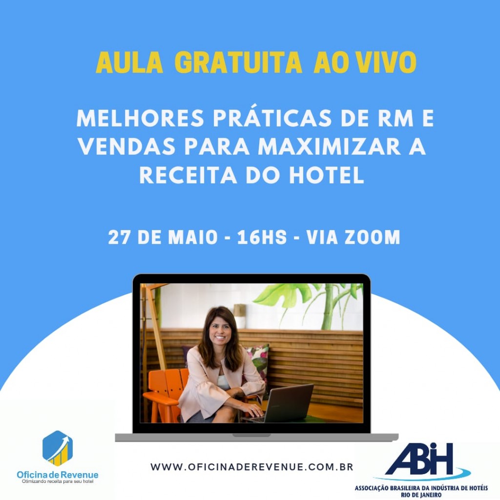 ABIH-RJ promove oficina online gratuita de Revenue 1 Oficina de Revenue_ABIH-RJ
