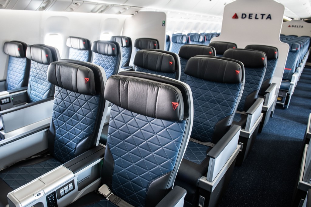 Delta começa a equipar A330s e B767s com cabine Premium Select 1 delta