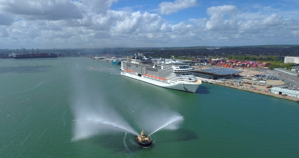 MSC Virtuosa chega a Southampton para iniciar cruzeiros na próxima quinta (20) msc virtuosa
