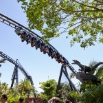 01 Jurassic World VelociCoaster Universal Orlando inaugura montanha-russa 'Jurassic World VelociCoaster'; fotos