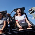 17 Jurassic World VelociCoaster Universal Orlando inaugura montanha-russa 'Jurassic World VelociCoaster'; fotos