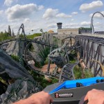 20 Jurassic World VelociCoaster Universal Orlando inaugura montanha-russa 'Jurassic World VelociCoaster'; fotos