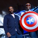 O ator Anthony Mackie e o Capitão América