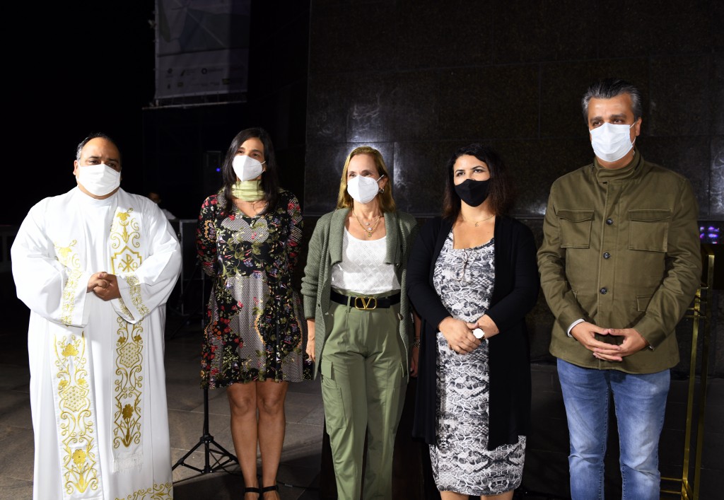 DSC_5694 Padre Omar , Sofia Debora Levy , Sonia Chami , Eliane Cristina e Berthaldo Soares - Junho 2021- CG