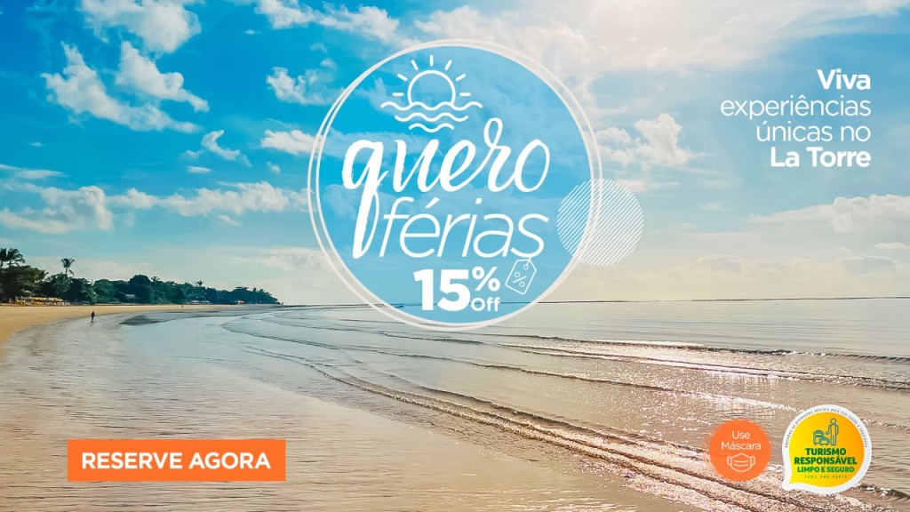 La Torre lança promoção com 15% de desconto em diárias Quero Férias