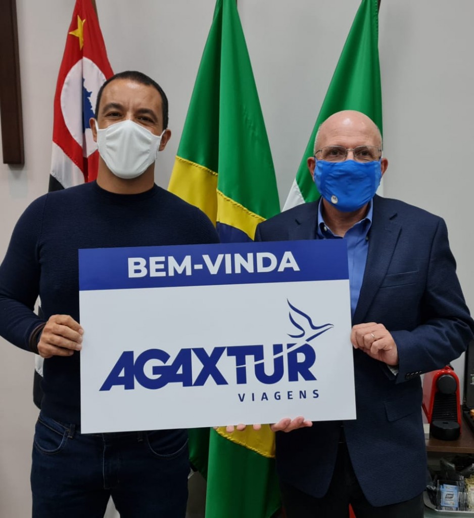 Rogério Lins, prefeito de Osasco, com Aldo Leone Filho, CEO da Agaxtur