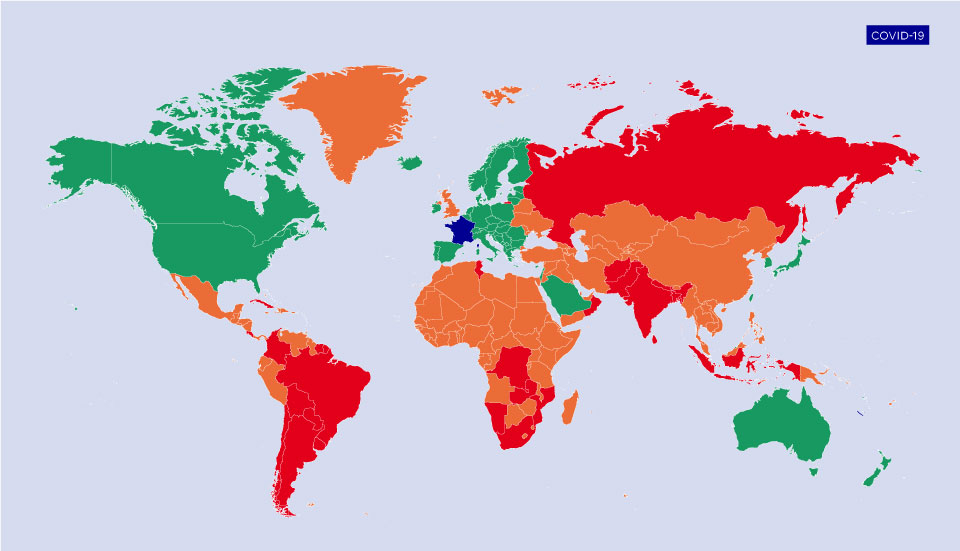 Classificação de países para entrada na França