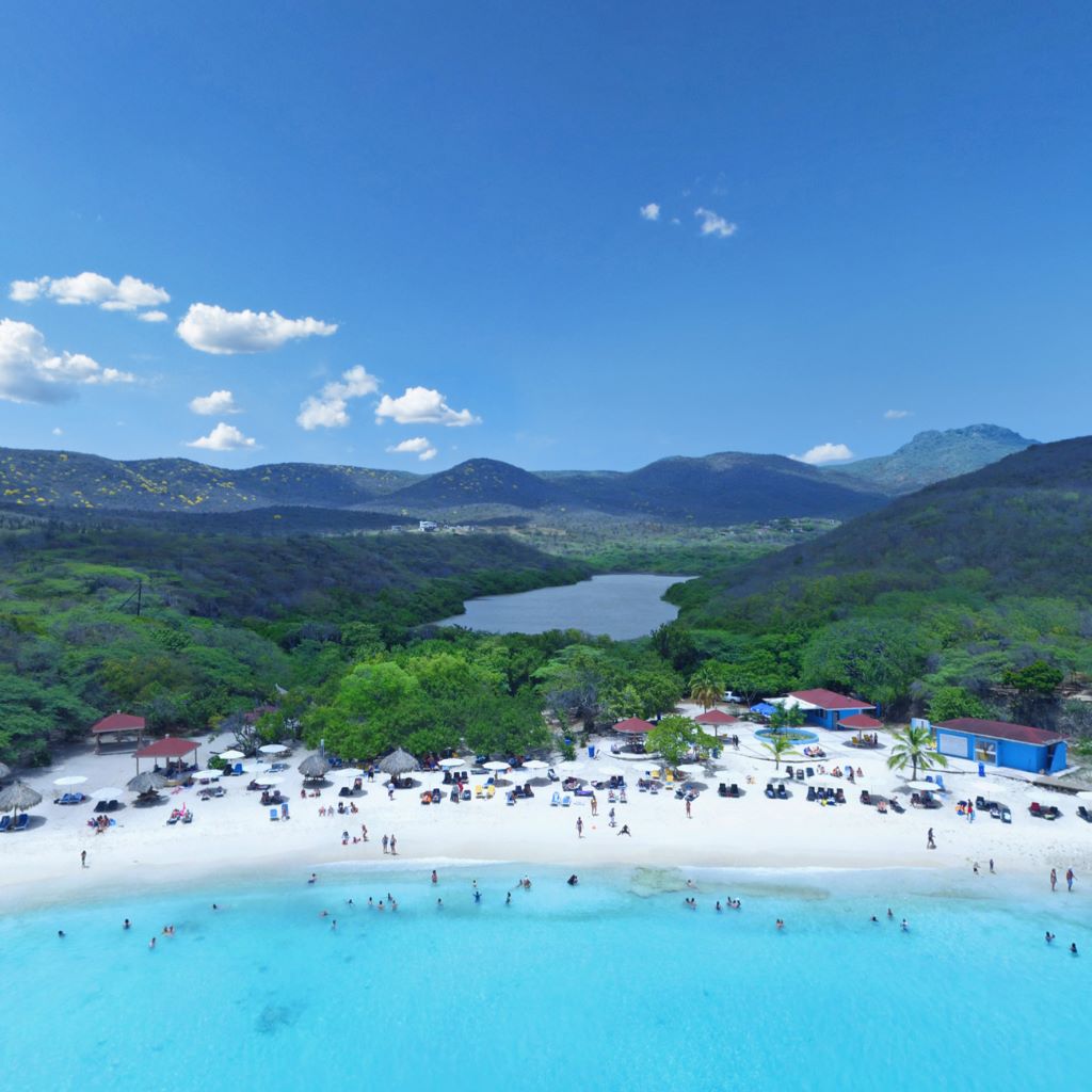 Praia de Kenepa Grandi, em Curaçao