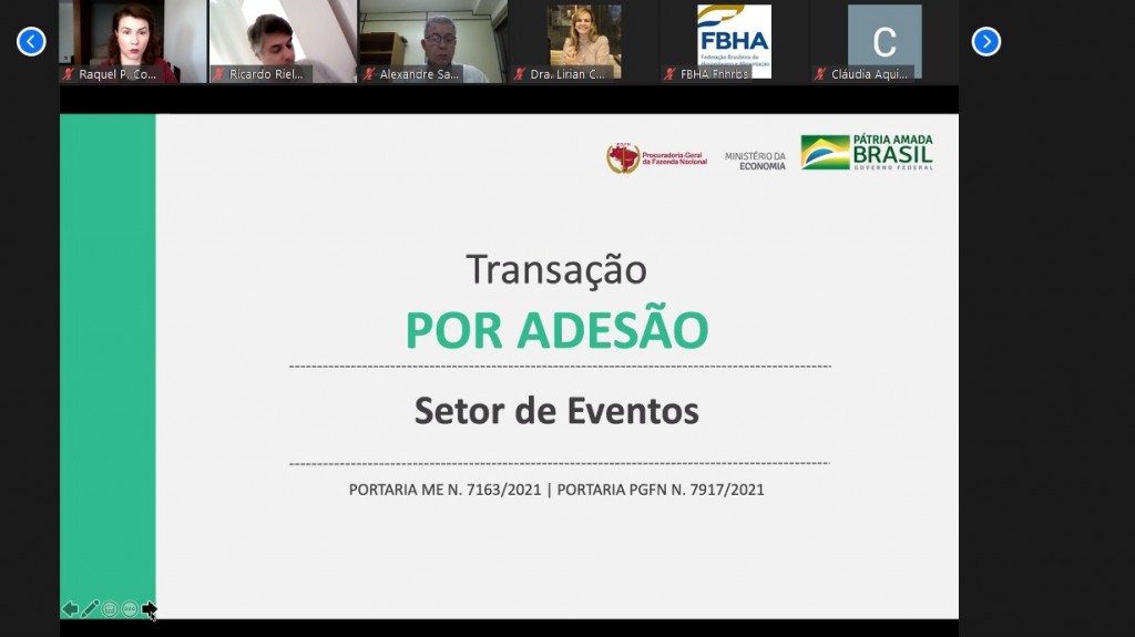 FBHA esclarece dúvidas sobre o Perse com a Procuradoria-Geral da Fazenda Nacional 1 Reunião realizada pela FBHA para falar sobre o Perse
