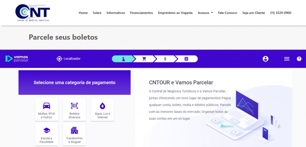 Serviço já está disponível no site da CNT