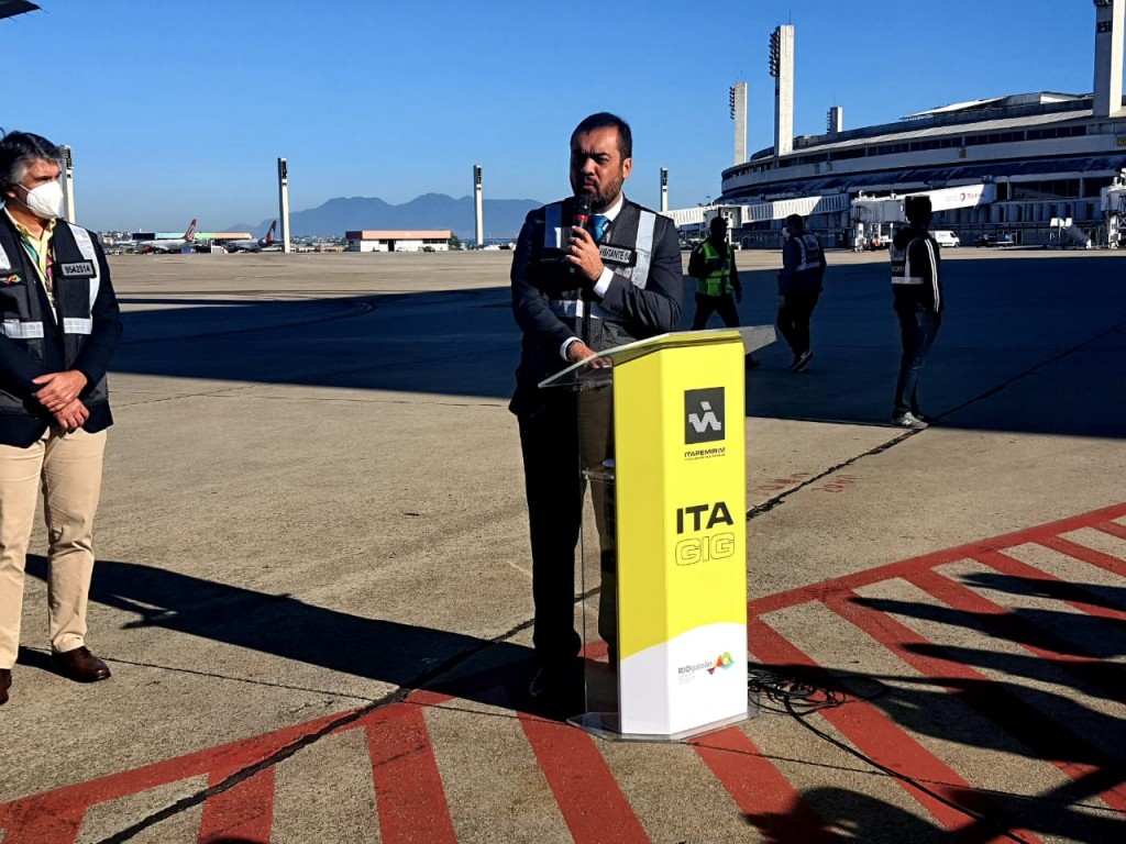 ITA inicia operações no Rio de Janeiro com direito a batismo da aeronave; vídeo índice