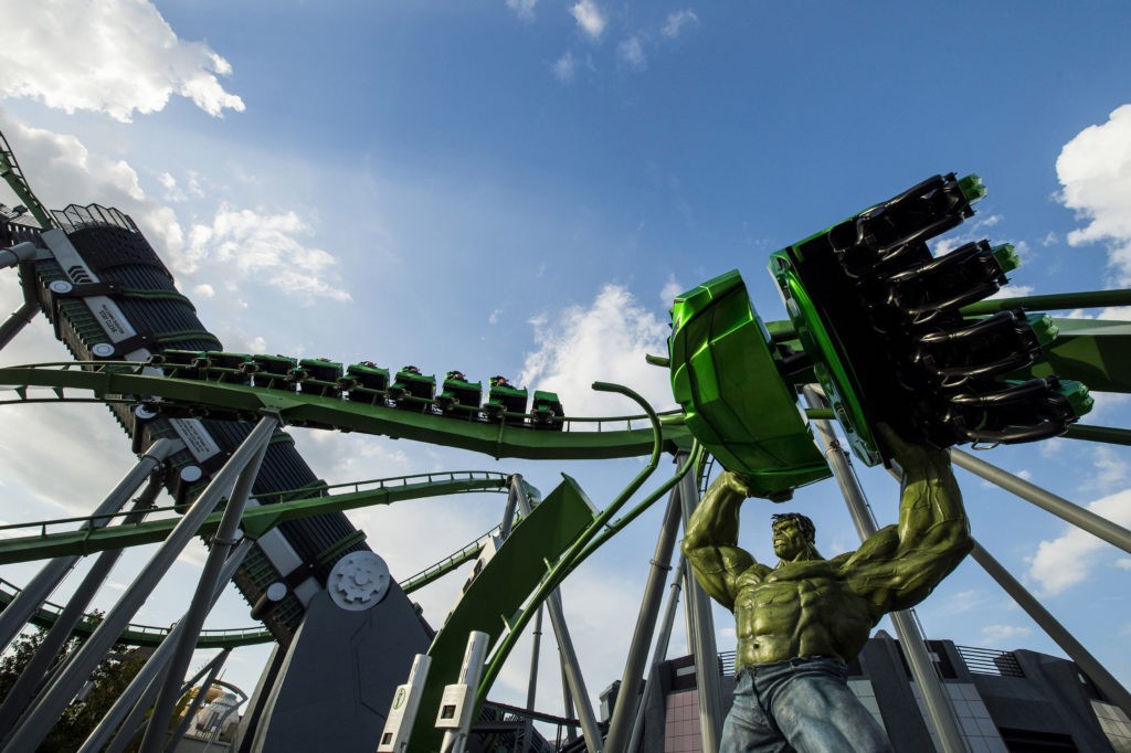 The Incredible Hulk Coaster now features thrilling new enhancements that make one of the world’s best roller coasters even more incredible. Enhancements include a brand-new ride vehicle, a new, original storyline and completely redesigned queue experience, and an all-new onboard ride score produced by Patrick Stump, front man for the internationally-renowned rock band, Fall Out Boy. For more information, check out the official Universal Orlando blog at blog.UniversalOrlando.com.