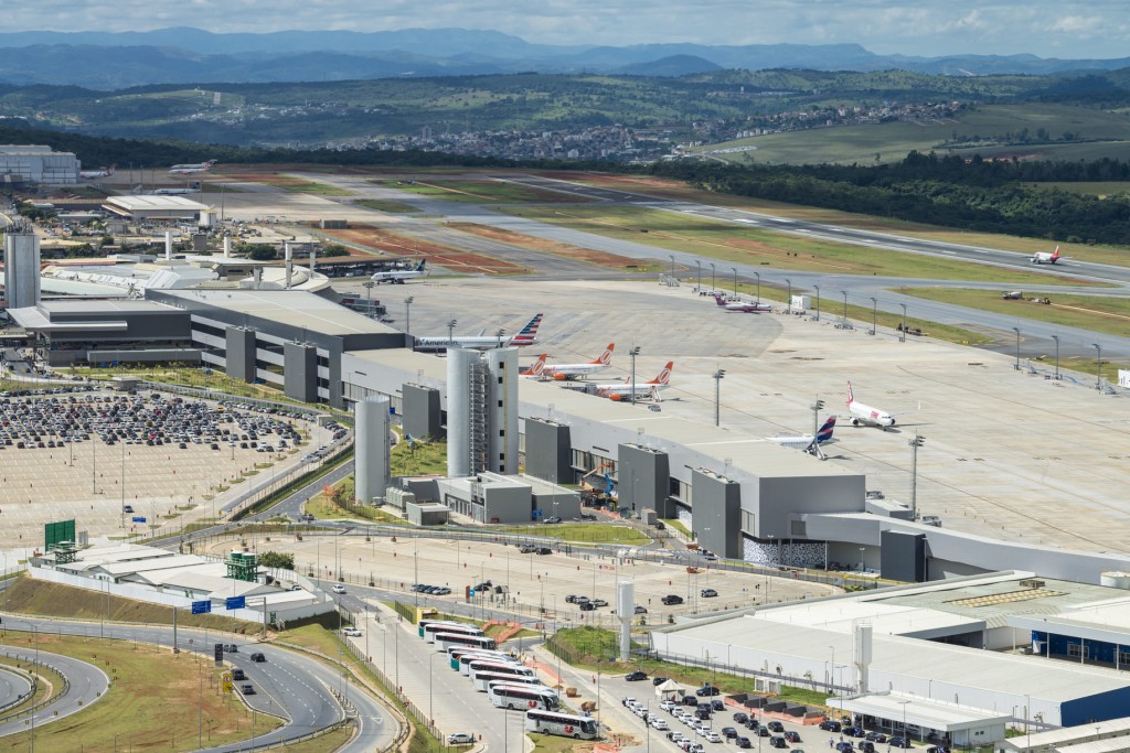 Aeroporto de Confins inaugura Centro de Inovação em meados de 2023 1 2 Aeroporto Internacional de BH Foto Aérea confins Aeroporto de Confins inaugura Centro de Inovação em meados de 2023