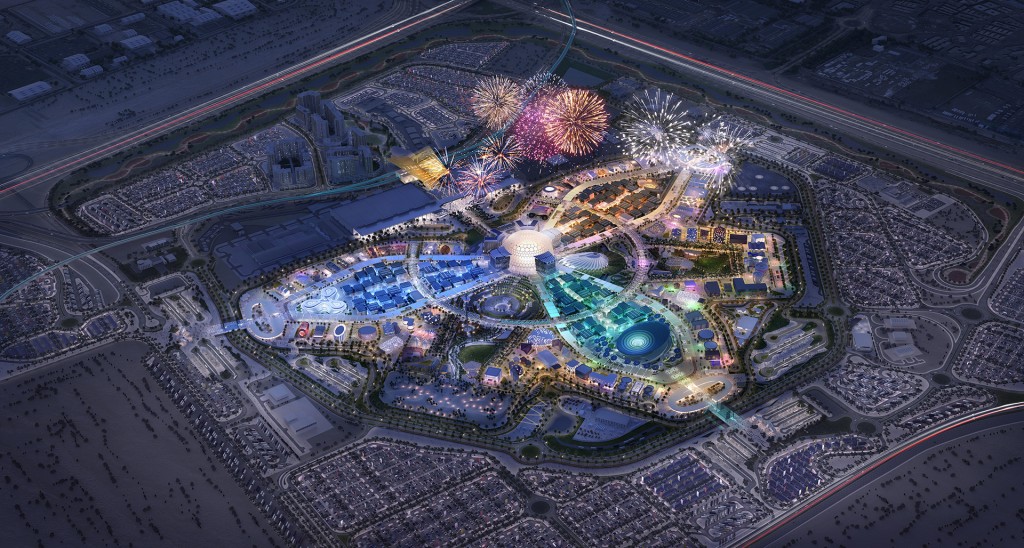 Emirates dará ingresso para Expo 2020 em Dubai 1 EXPO2020-SITE-MAP-FIREWORKS