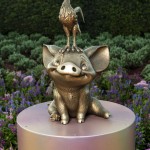 0915ZP 0026DR Disney 50 anos: veja fotos da coleção de esculturas douradas do Magic Kingdom