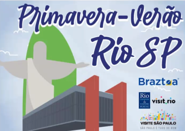 Braztoa, Rio e São Paulo lançam ação com mais de 50 pacotes já formatados 1 998