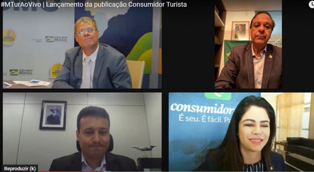 MTur e Ministério da Justiça lançam boletim Consumidor Turista 2 Live promovida pelo Ministério do Turismo apresentou o boletim na manhã desta quarta (01)