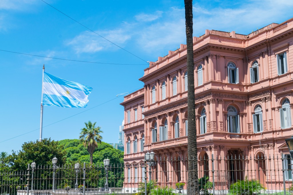 Argentina Pink House Buenos Aires Bandera Benjamin-Rasco