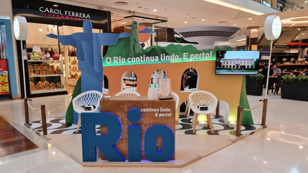Nova campanha do Rio terá roadshow e ações em shoppings 1 Estande shoppings 3