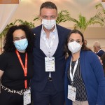 Fernanda Maldonado, Fabien Clerc e Natalia Leal, do Turismo da Suíça