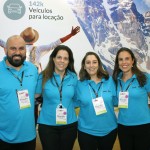 Paolo Lacerda, da Travel Viagens, e Juliana Luengo, Jessica Morais e Paula Daros, da Bedsonline