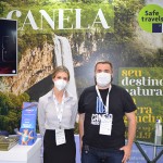 Luana Drago e Eduardo Idalino, da Secretaria de Turismo de Canela