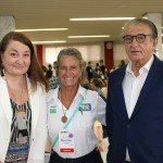 Mari Masgrau, do M&E, entre Magda Nassar e Arialdo Pinho Mari Masgrau, do M&E, entre Magda Nassar e Arialdo Pinho