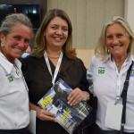 Mari e Rosa Masgrau, do M&E, com Manuelina Hardman, do Hotel Hardman