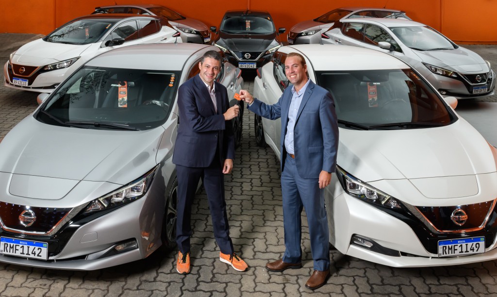 Movida passa a contar com maior frota de veículos elétricos do Brasil Nissan e Movida_2021