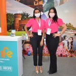 Paula Kelly e Vanessa Germes, da secretaria de Turismo de Recife