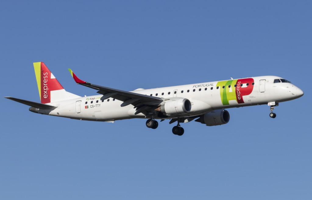 Embraer renova contrato para programa de suporte com a TAP Express 1 TAP E-Jets Pool