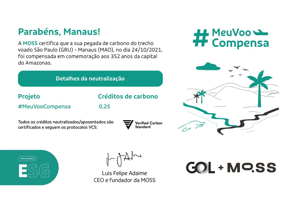 Gol opera quatro voos para Manaus com emissão de carbono compensada 1 unnamed