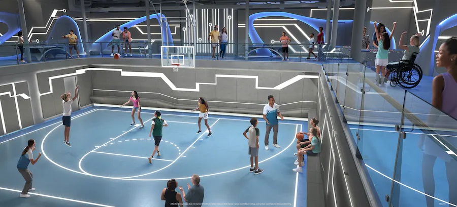 DCL apresenta os jogos de arena esportiva futurística a bordo do Disney Wish 982uliht2y39utih22