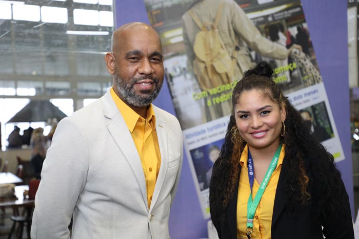 André Rojer e Elaine Francisca, de Curaçao