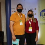 Josue Cardoso, da Balcão de Viagens, e Flavia Neves, da Abav-PE