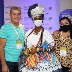 Junior Lira, da Lira Turismo, Marly Trindade, da Setur-BA, e Gabi Arruda, da Galary Turismo