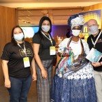 Luciana Pereira, da CVC, Flavio Maia e Joseana Muhlbaier, da Kika Turismo, e Marly Trindade, da Setur-BA
