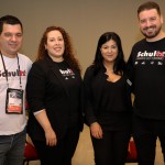 Luciano Bonfim, Claudine Morelle, Maribel Gross e Rodrigo Rodrigues, da Schultz