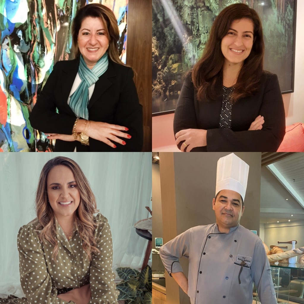 Hotéis Deville anunciam movimentações em Salvador e na Região Sul 1 Movimentação Silvia Lannes, Joseane Cruz, Janaina Norder e Rodrigo Rodrigues
