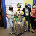 Nathália Barbosa, do Iberostar, Marly Trindade, da Setur-BA, Fernando Brandão, do Visite São Paulo, e Taluana Maron, da Setur-BA