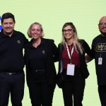 Roberto Vertematti, Mônica Afonso, Lara Ferreira e William Silva, da CVC Corp