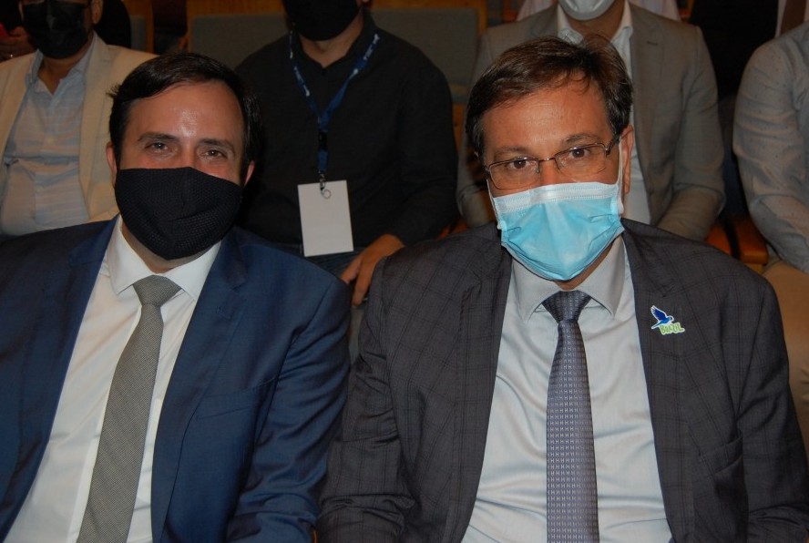 Com presença do ministro, Governo do Pará abre a Fita 2021; veja fotos 1 Secretário de Turismo do Pará, André Dias, e o ministro do Turismo, Gilson Machado