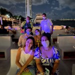 Parte do grupo da presstrip durante passeio de Catamarã.