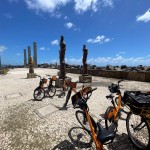 O passeio de bike percorre 10 quilômetros, passando por diversos pontos importantes da cidade.