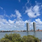 Vista para as Torres Gêmeas de Recife.
