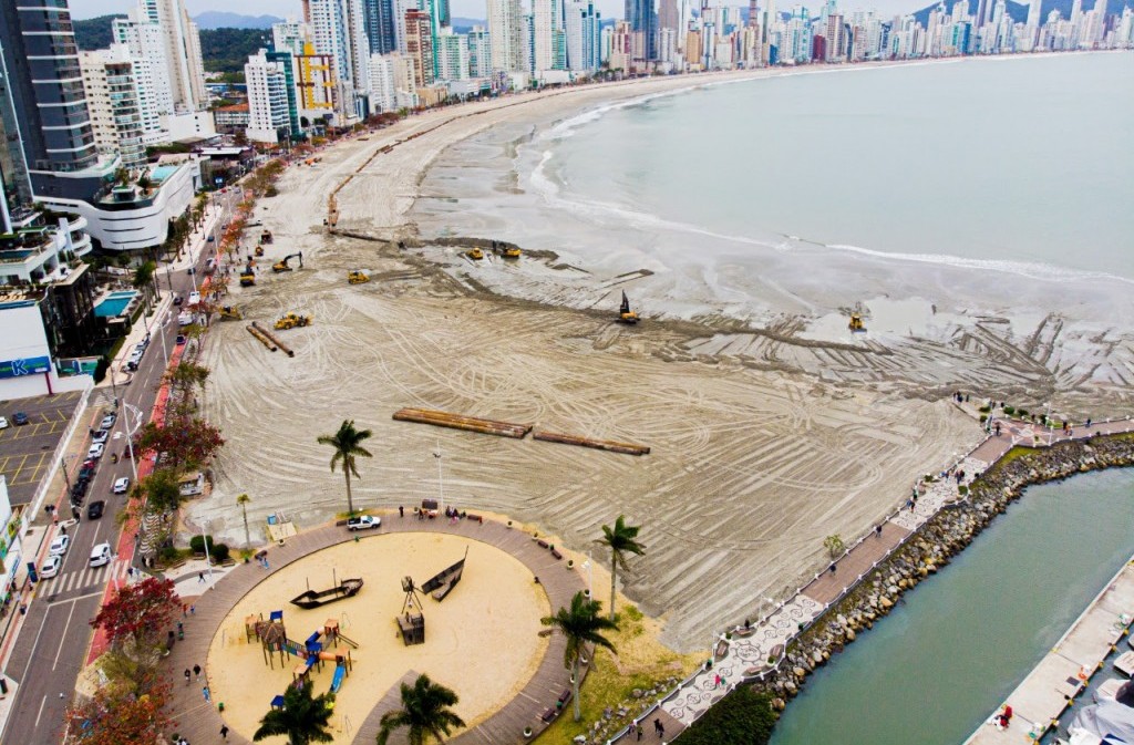 Balneário Camboriú investiu mais de R$ 60 milhões no alargamento da praia 1 balneário camboriú