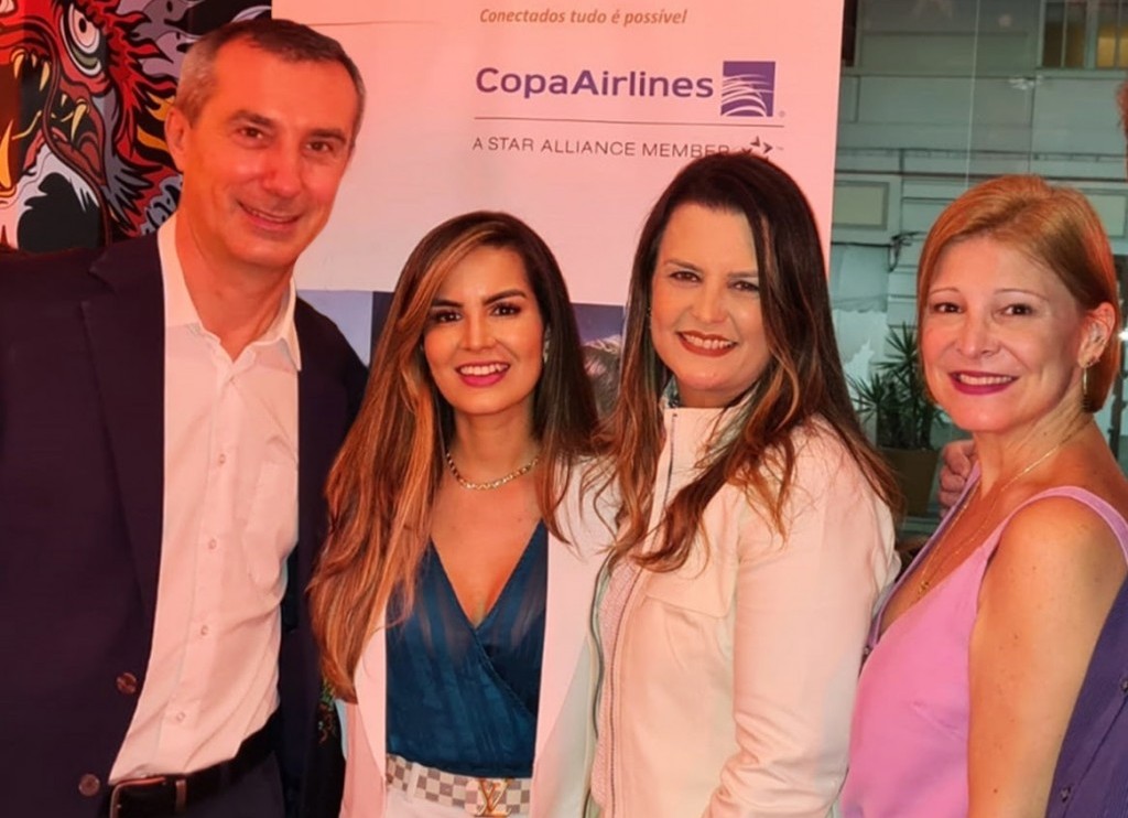 Christophe Didier, vice-presidente Global de Vendas e Distribuição, Gloria Marques Valle, executiva de vendas, Jacqueline Ledo, gerente de vendas no Brasil, e Roberta Silva Batista, executiva de vendas 